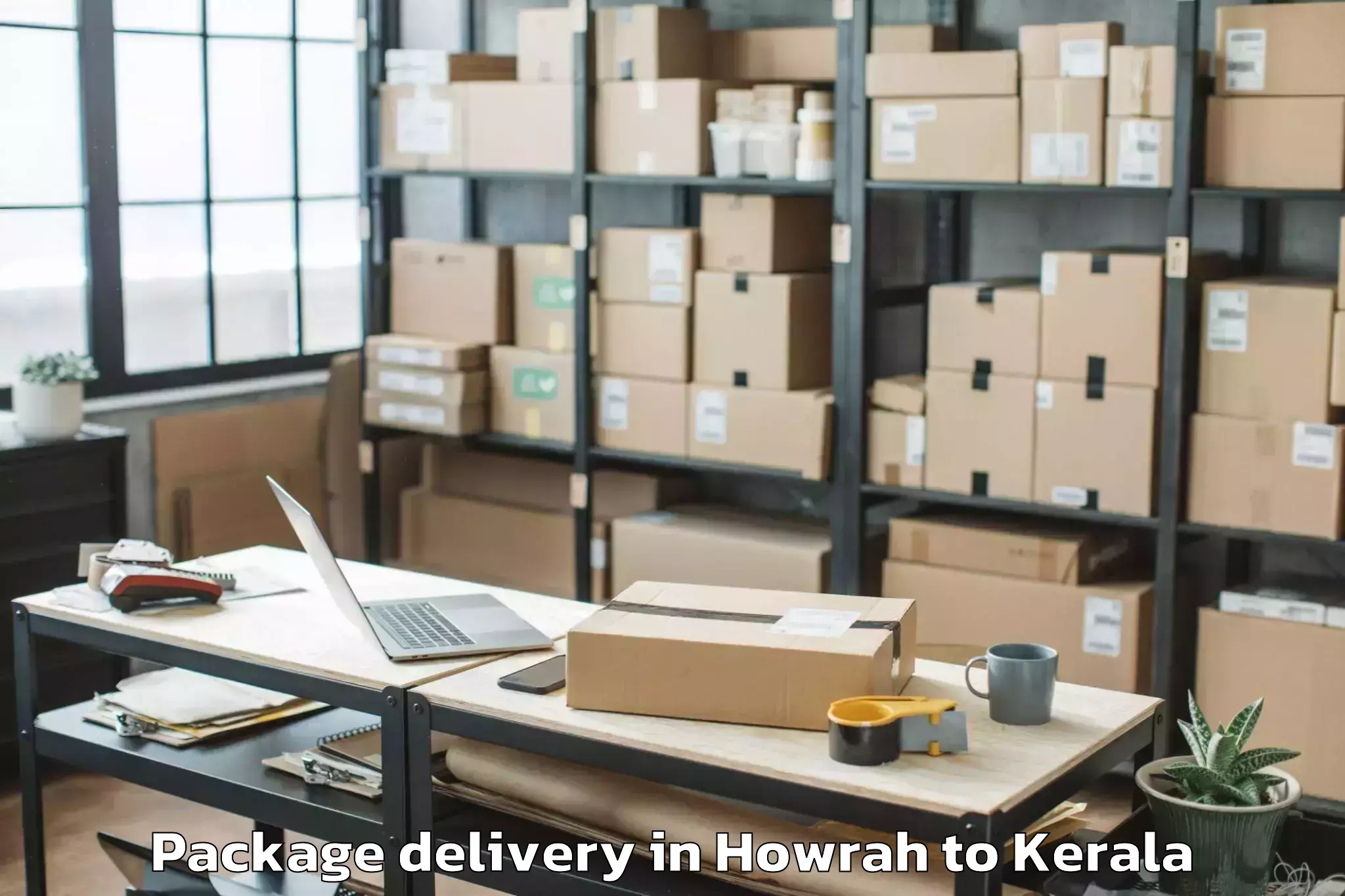 Professional Howrah to Edavanna Package Delivery